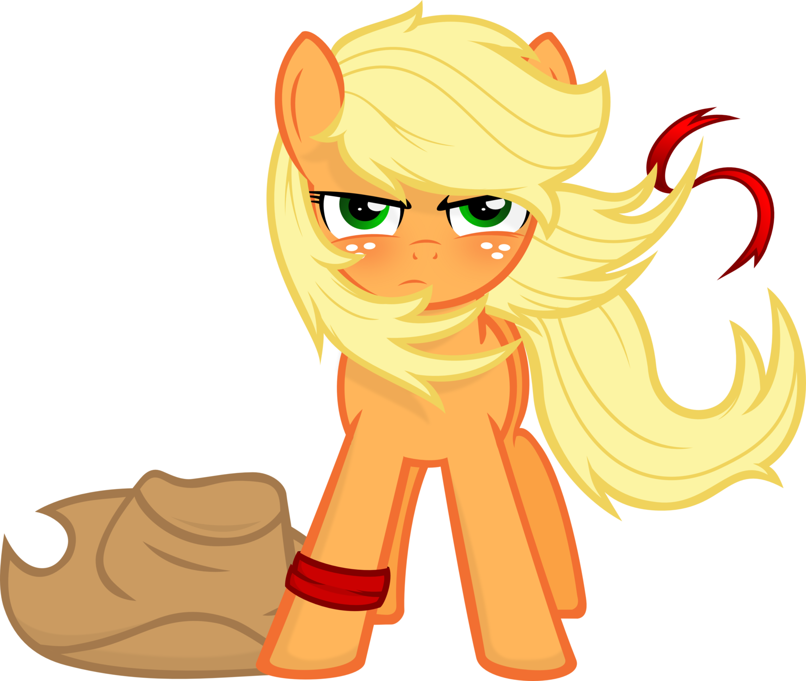 Applejack Version 2 By Godoffury - Mlp Applejack Fighting (1600x1352)
