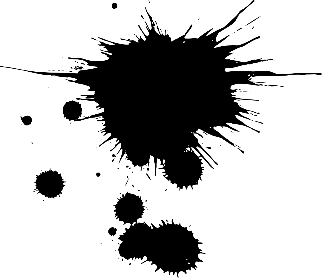 Free Download - Transparent Paint Splatter Vector (1078x931)