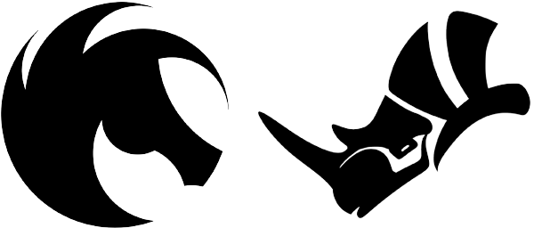 The Arion For Rhinoceros Logo - Rhinoceros Logo Black And White (600x256)