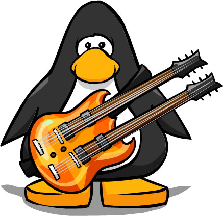 Gitar Images - Club Penguin (437x424)