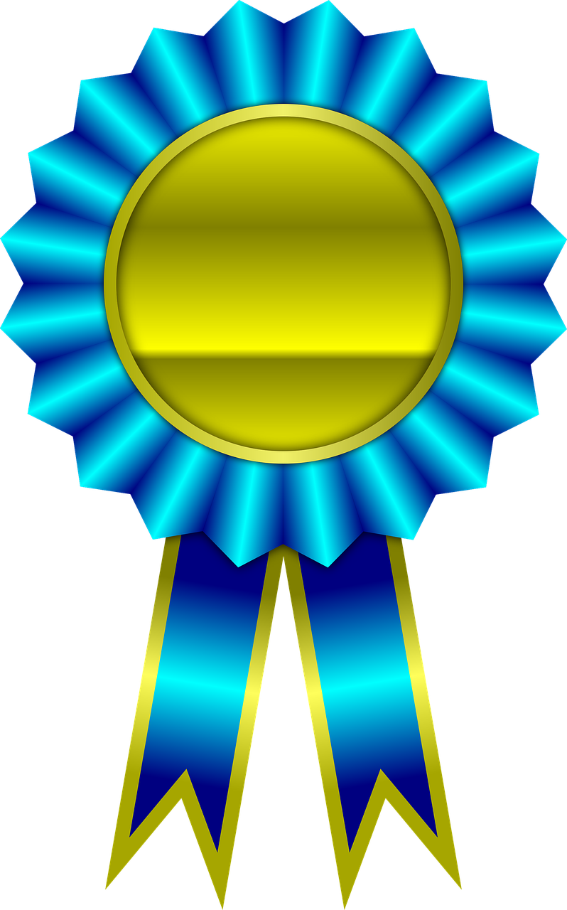 Award, Blue, Ribbon, Winner, Achievement - Ribbon Winner (798x1280)