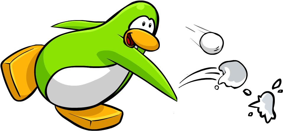 Club Penguin Wiki - Club Penguin Throwing Snowball (986x573)