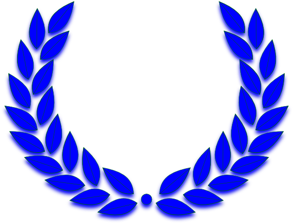 Clip Art Medal - Laurel Wreath (600x456)