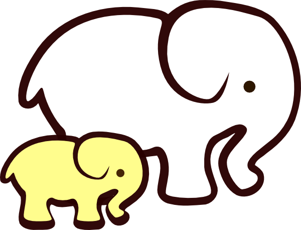 Ivory Ella Elephant Drawing (600x458)