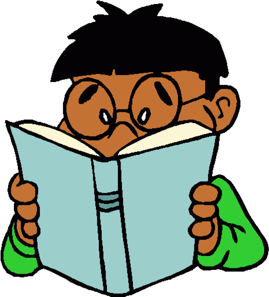 Images - Kid Reading Clipart (918x980)