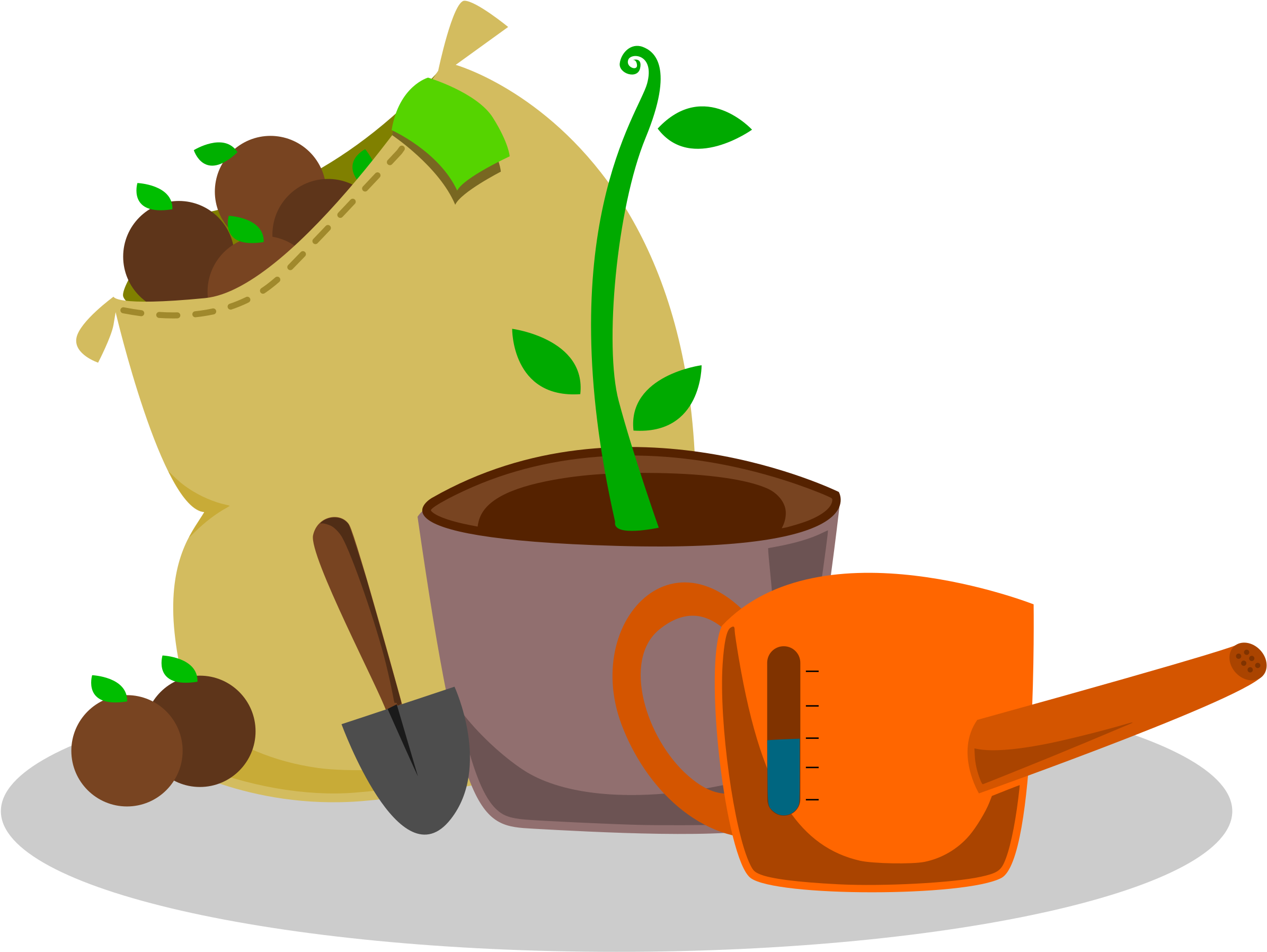 Supplies Clipart Png Garden Tool Icons Png Free Png - Gardening Clipart Transparent (2400x1797)