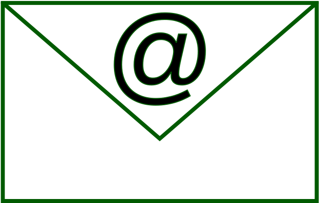 Rectangle Simple 1 Free Email - Email Clipart Black And White (1061x750)