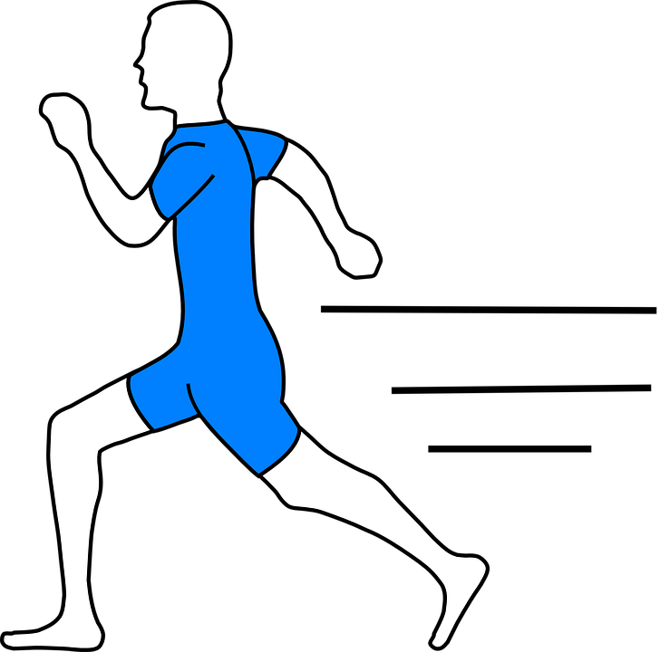 Thank You To George Piper - Running Man Clip Art (728x720)