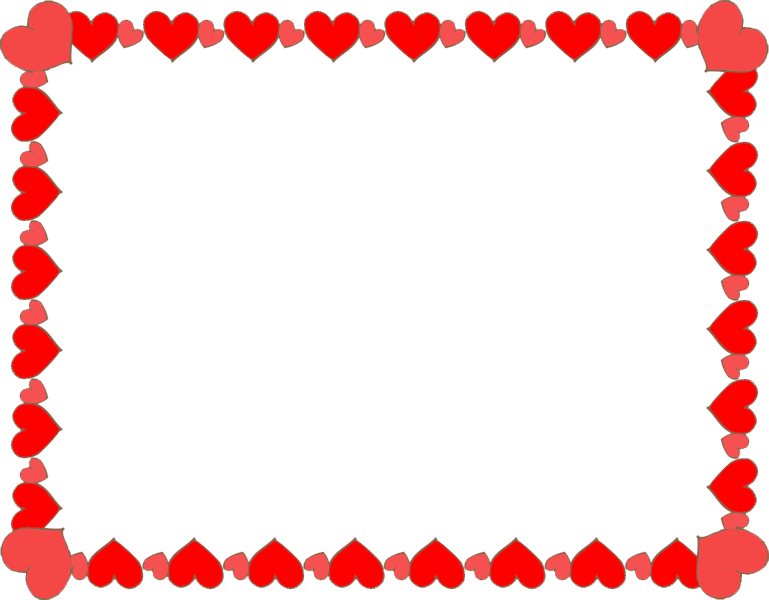 Heart Frame By Queengoddesstv - Hearts Border (769x600)