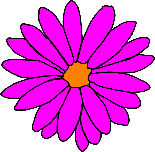 Pink Flower Clipart Girly Flower - Kafka Encryption (600x590)