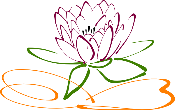 Lotus Clipart Vector - Free Lotus Flower Clipart (600x377)
