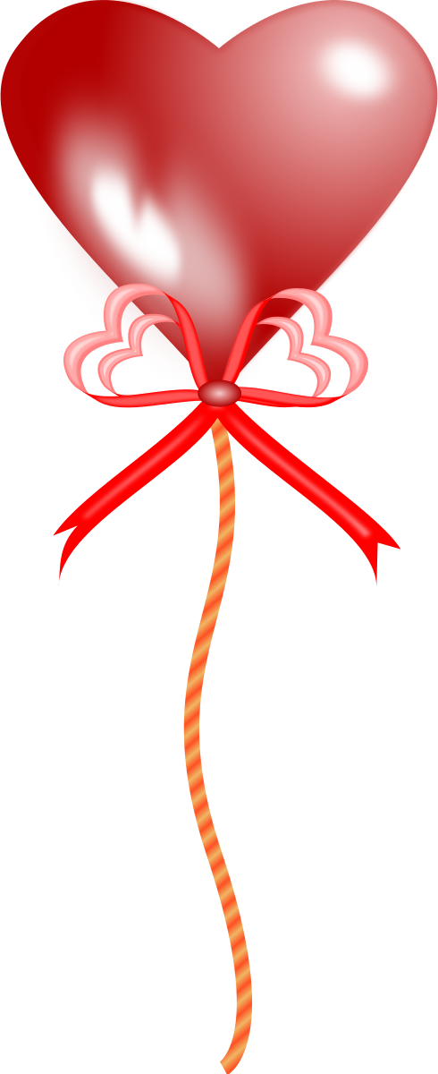 Heart Balloon Clipart By Wsnaccad - Heart Balloon (490x1200)