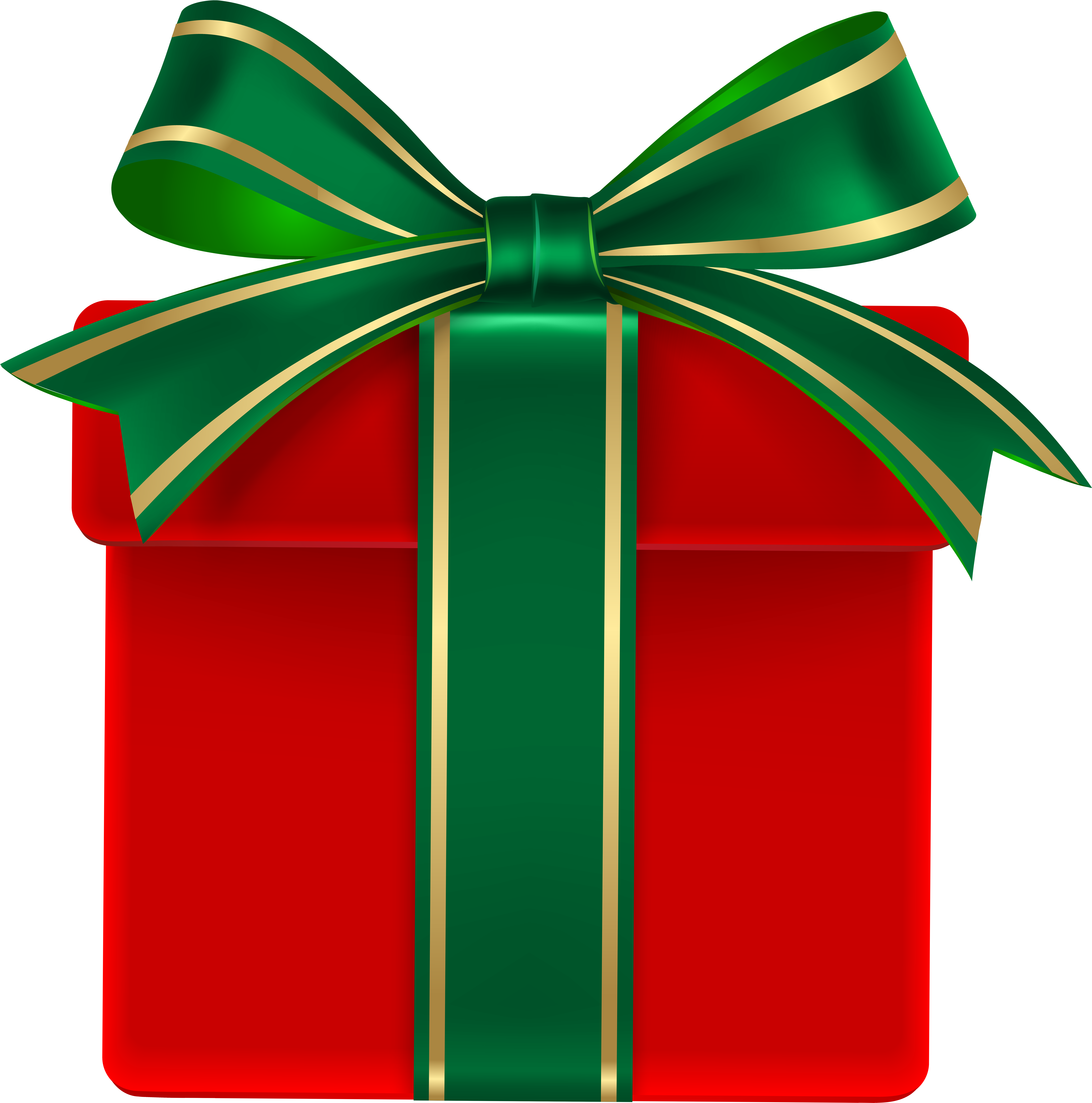 Christmas Gift Green Christmas Day Clip Art - Christmas Gift Green Christmas Day Clip Art (7956x8000)