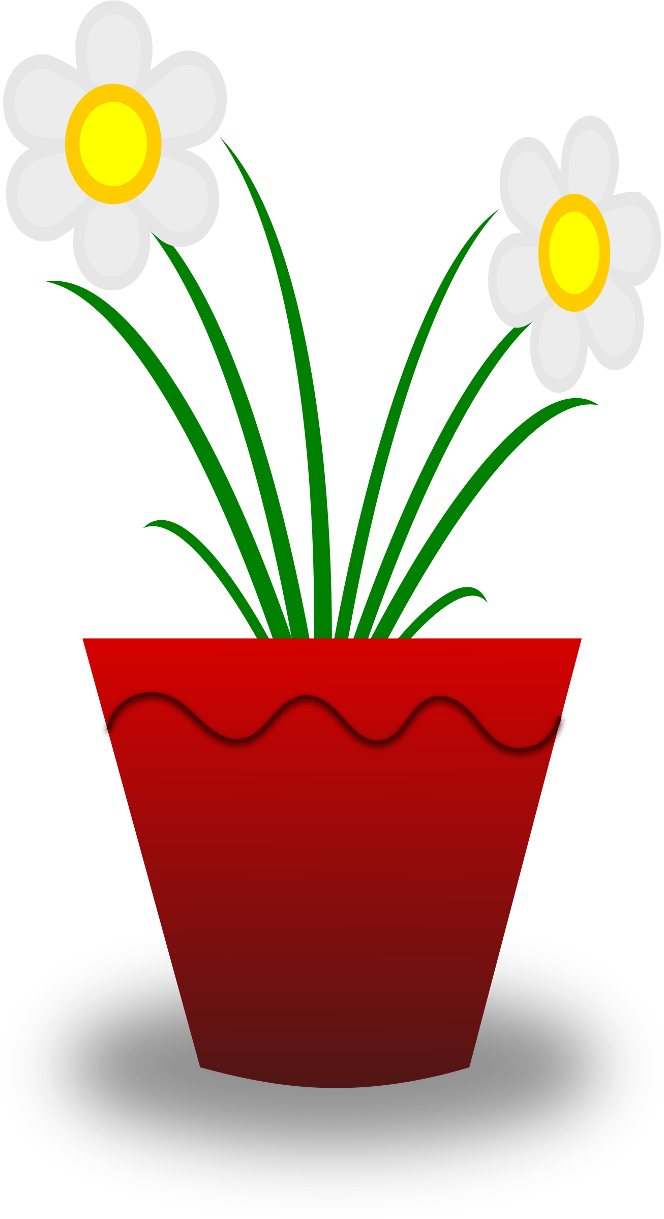 Pot Plant Clipart Big Flower - Flower Growing Animated Gif (1342x2400)