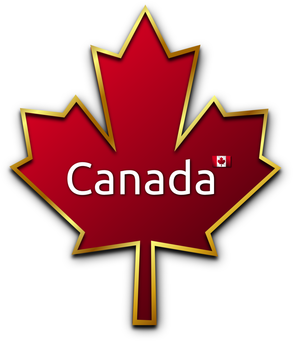 Mapel Leaf - Red And Gold Canada Maple Leaf Round Ornament (958x1104)