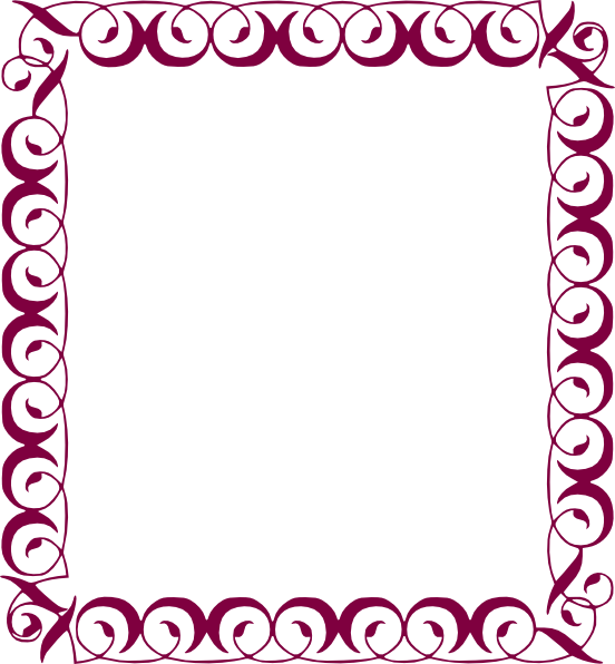 Fancy Border Clip Art At Clker Com Vector Online Clipart - Border Clip Art (552x596)