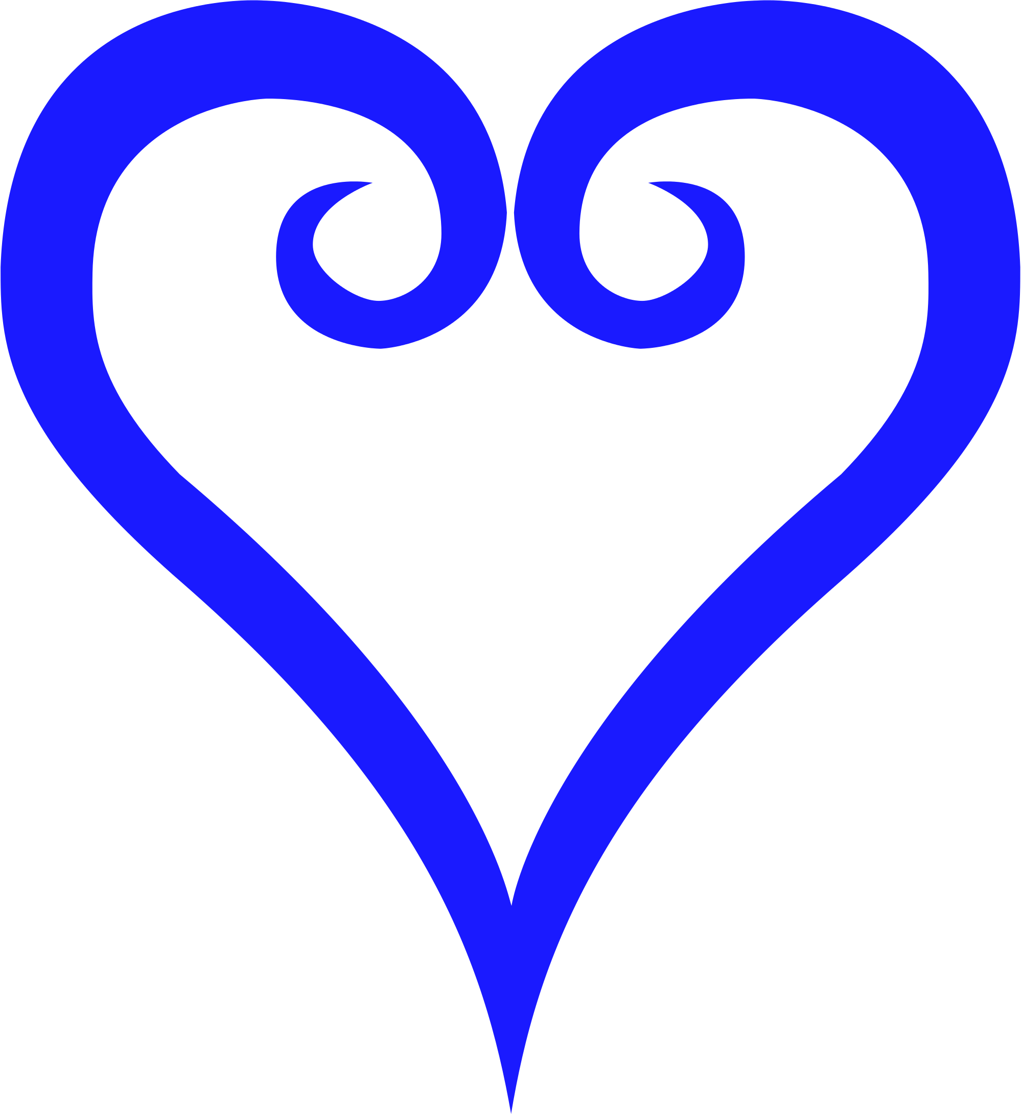 Fancy Heart Symbols , File - Kingdom Hearts Heart Symbol (2000x2181)