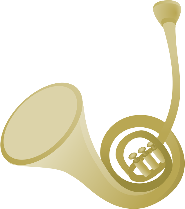 Free French Horn Clip Art Kwibek Clipart - French Horn Simple (707x800)