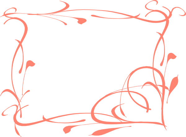 Coral Hearts Clip Art (600x443)