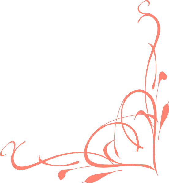 Fancy Heart Drawings Corner Heart Swirl Clip Art - Heart Corner Clipart (552x598)
