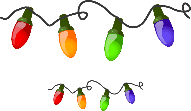 Holiday Clip Art Free Free Clipart Images - Christmas Lights Clip Art (793x464)