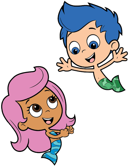 Bubble Guppies Free Holiday Clip Art - Bubble Guppies Gil Molly (421x541)