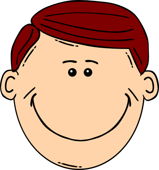 Cartoon Man Face (558x597)