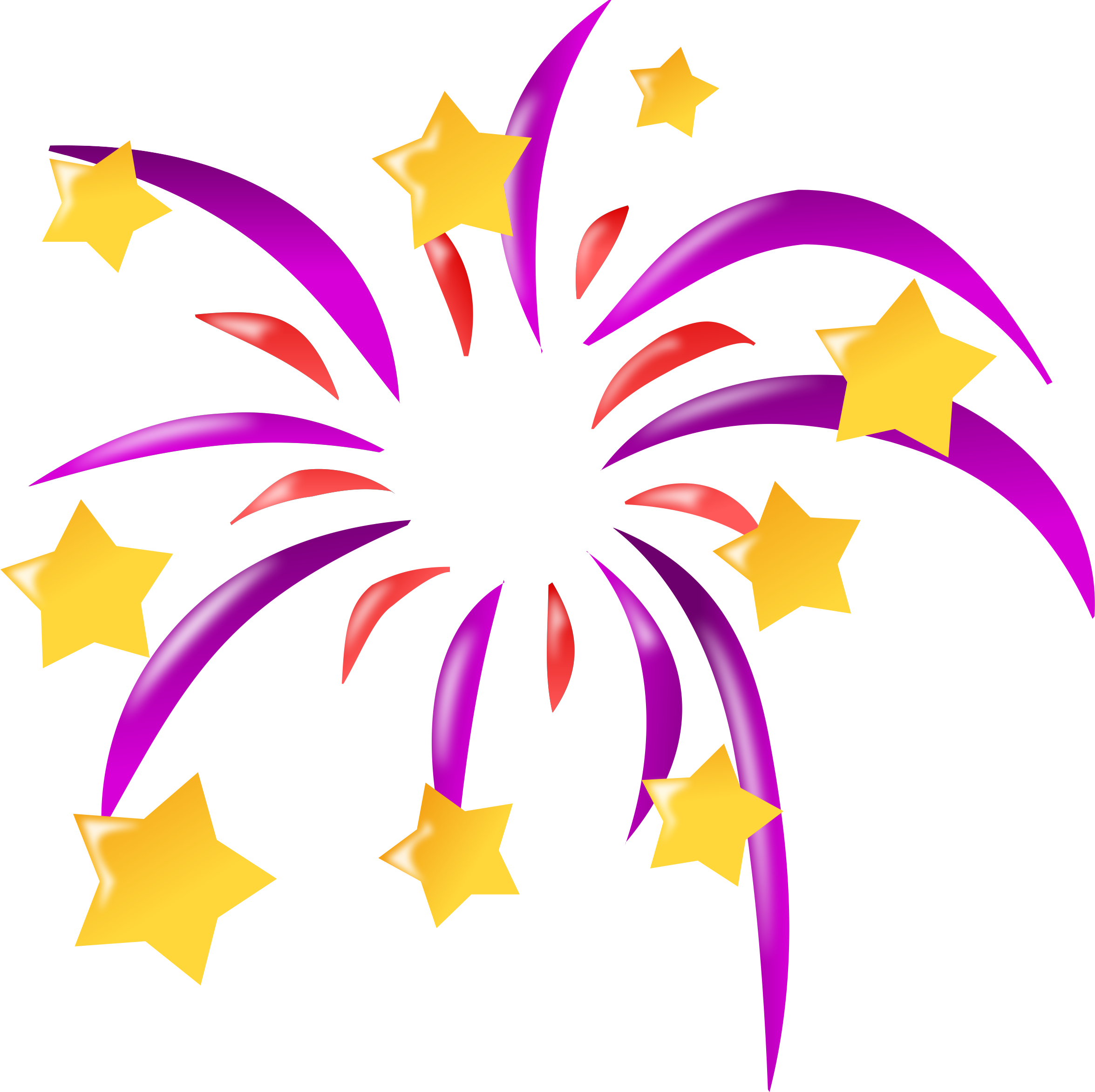 Festival Clip Art Many Interesting Cliparts - Cartoon Fireworks (2351x2344)