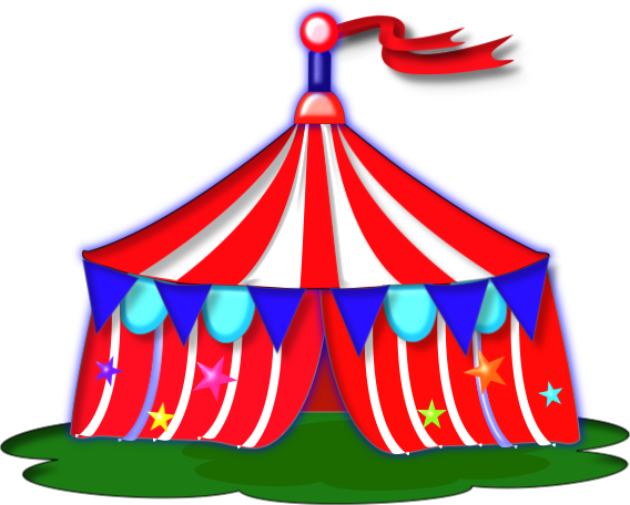 County Fair Clip Art Borders Summer Clipart - Free Circus Tent Clipart (568x456)