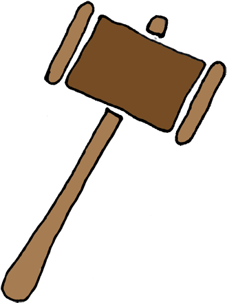 Gavel Court Mallet Clipart Clipart Kid - Gavel Clip (338x450)