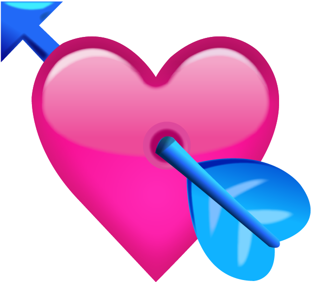 Download Ai File - Heart With Arrow Emoji (1024x1024)