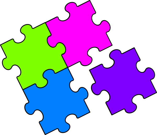 Classy Design Puzzle Clipart Clip Art At Clker Com - Free Clip Art Puzzles (600x515)