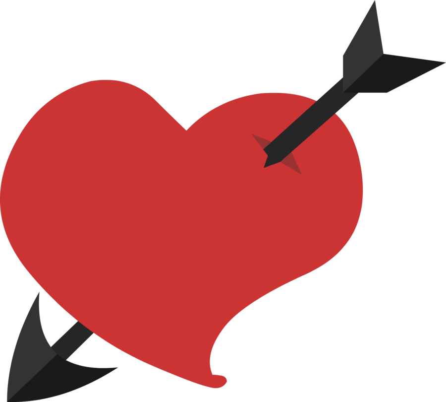 Arrow Heart's Cutie Mark By Furrikira - Mlp Heart Cutie Mark (900x810)