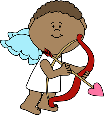 Cupid Aiming Arrow Clip Art - Clip Art (361x400)