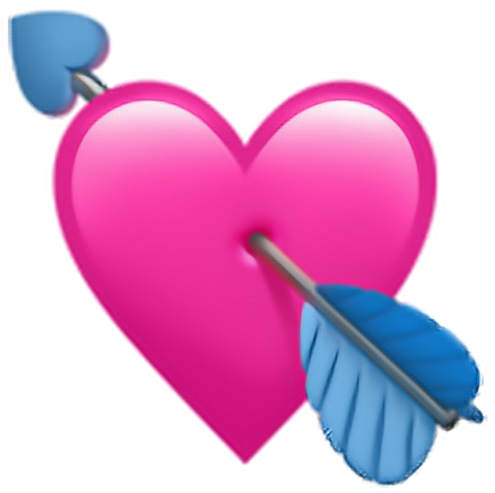 Heartwitharrowemoji Heart With Arrow Emoji - Heart With Arrow Emoji (1024x1024)
