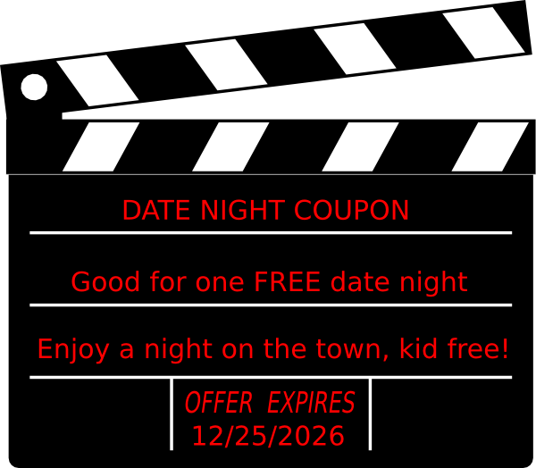 Coupon Clip Art At Clker - Black And White Productions (600x524)