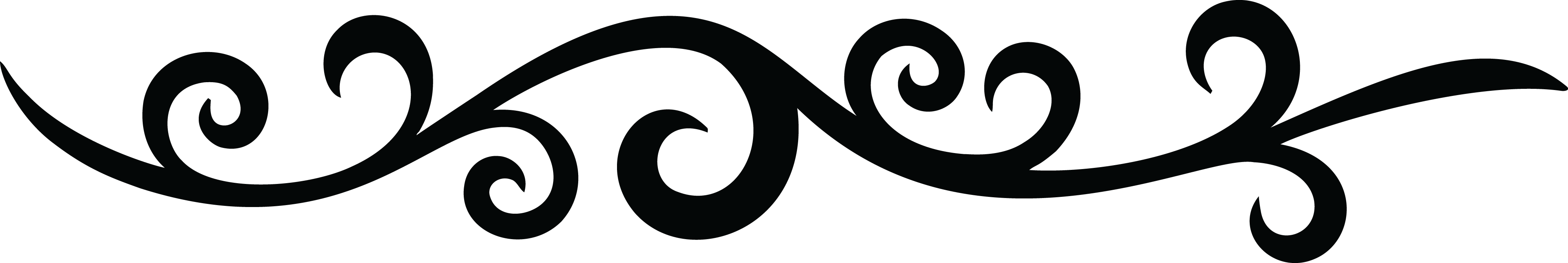 Free Clipart Of A Flourish - Flourish Svg Files Free (4000x672)