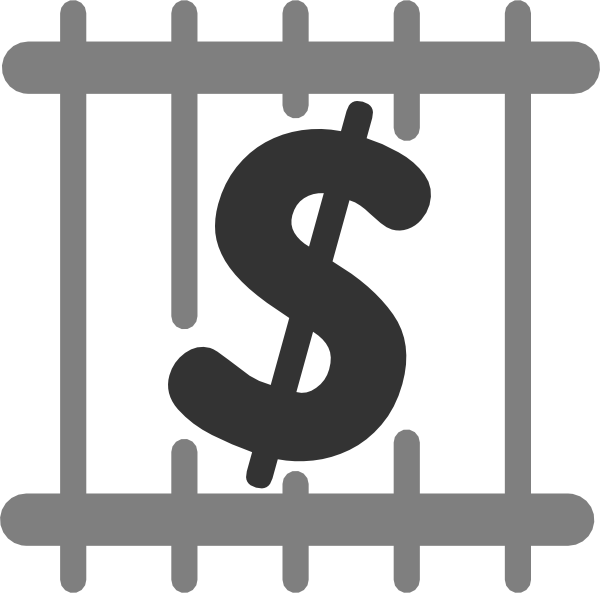 Jail - Clipart - No Excessive Bail Or Fines (600x593)