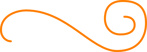 Orange Scroll Flourish Clip Art At Clker - Orange Scroll Clip Art (600x213)