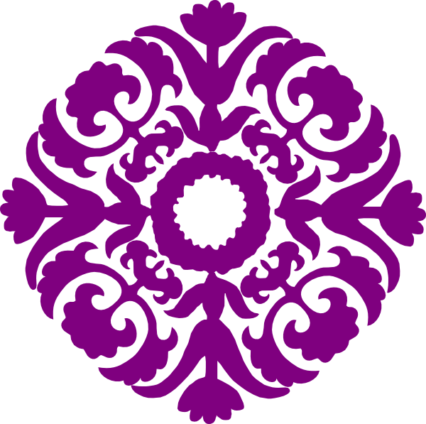 Damask Flourish Clip Art At Clker - Islamic Design (600x597)