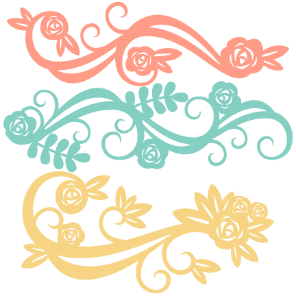 Flower Flourishes Svg Scrapbook Cut File Cute Clipart - Flower Svg File Free (432x432)