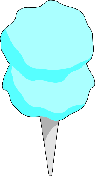 Blue Cotton Candy Clip Art At Vector Clip Art - Blue Cotton Candy Clipart (318x589)