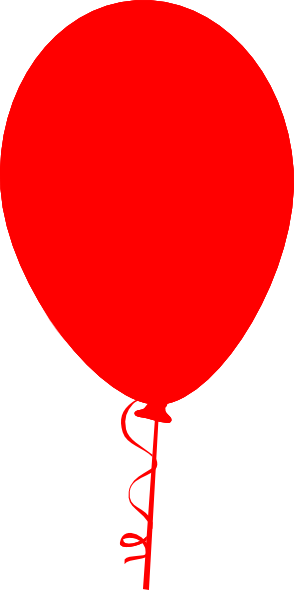 Red Balloon Clip Art At Clker - Balloon Clip Art (294x590)