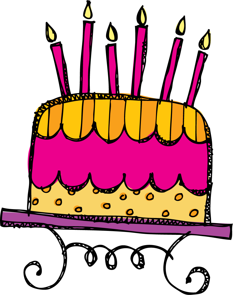 Thanks For All Of Your Support, Love You Guys - Birthday Doodle Clipart Png (890x1123)