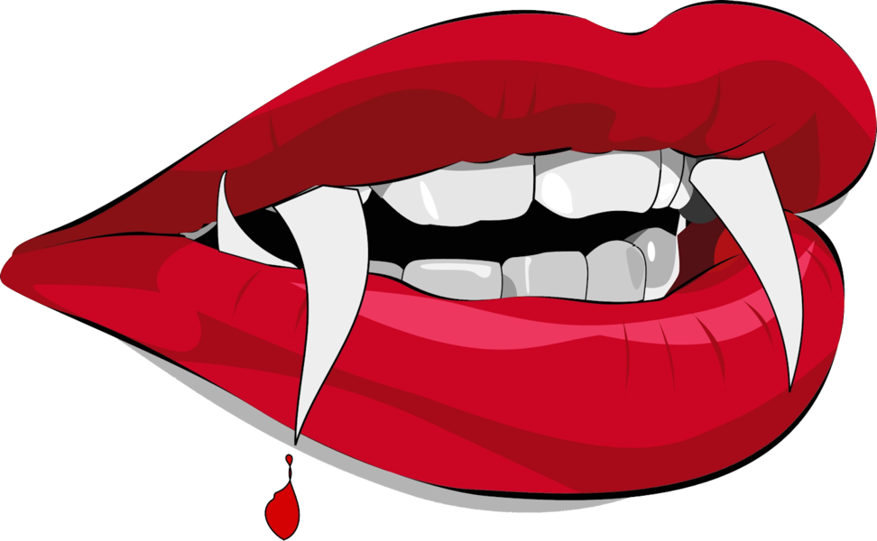 Vampire Teeth Clip Art - Vampire Teeth Clipart (972x600)