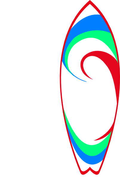 Surfboard Clip Art At Clker - Free Surf Board Clip Art (402x596)