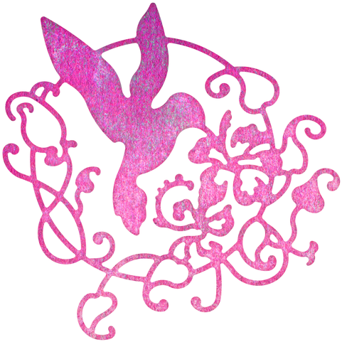 Cheery Lynn Designs Lace Hummingbird Flourish Die Cut - Cheery Lynn Designs (500x500)