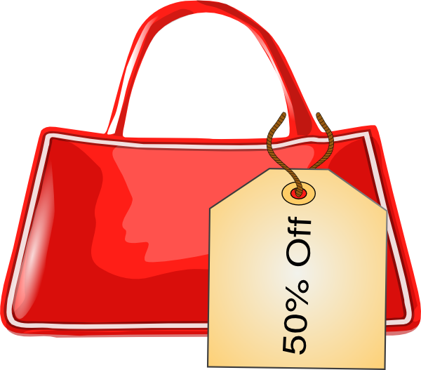 Bag With Tag Clip Art - Tag On A Bag Clipart (600x527)