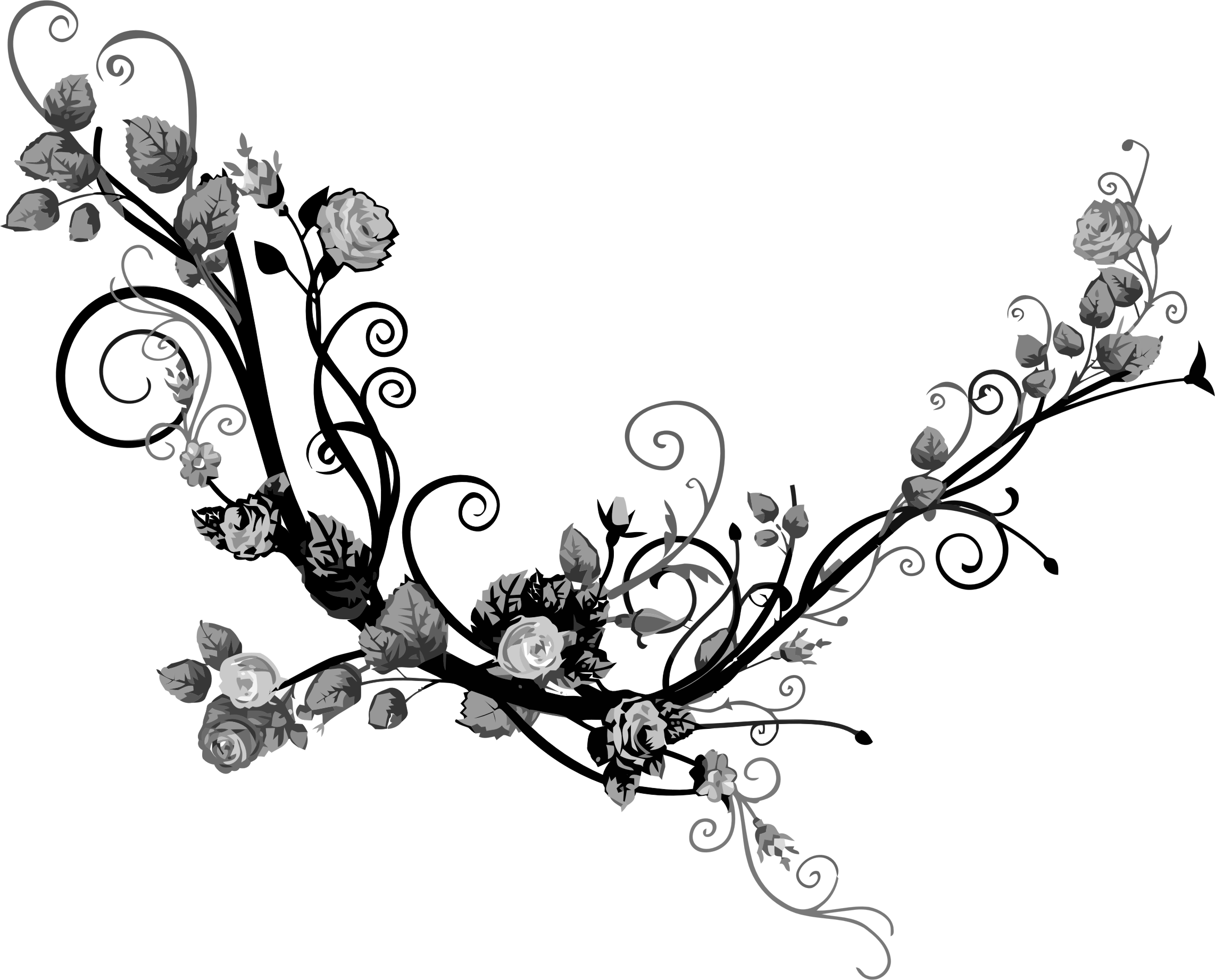 Floral Flourish 12 - Portable Network Graphics (2284x1842)