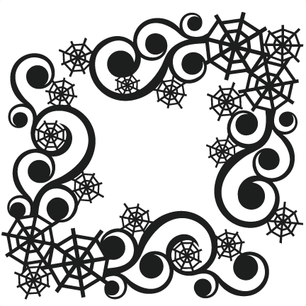 Spidereweb Flourishes Svg Scrapbook Cut File Cute Clipart - Scalable Vector Graphics (432x432)